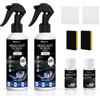 OPEIXSAYKOC 2 Kit Rinnova Fari Auto, Liquido di Riparazione del Faro | Elimina Ingiallimenti, Opacità e Graffi, Migliora Visibilità e Aspetto, Pulizia e Rigenerazione Fari in Plastica