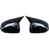 Generico Specchietti Esterni Calotta Calotta Per Specchietto Laterale Auto Per Mercedes Per Benz W177 Classe A E CLA C118 V177 CLA200 CLA250 CLA35 CLA45S Berlina A180(Nero lucido)
