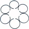 Wivplex Fasce elastiche 6 pezzi/lotto 44 mm x 1,5 mm anelli del pistone, for Husqvarna, 49 42 51 55 246 345 350 340 346 351 353, for JONSERED, 2150 CS2150 Motosega Parte