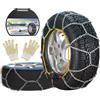 LEYAOYAO Catene da Neve Automatica, 2 Pezzi x 12 mm, Installazione Rapida di Catene da Neve in 1 Minuto con Tenditore Automatico, Catena Universale di Trazione per Auto, Pick-up e SUV(HKN 140)