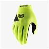 100% 100 Percent Ridecamp Glove Red - Xl Guanti per occasioni speciali