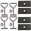 Twowinds Viti Fissaggio Carico Rotaia Compatibile con VW T5, T6 | Compatibile con Multivan, California, Caravelle, Caravana - Trasporto Sicuro - Base Protezione (set di 4)