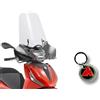 Generico Parabrezza Completo di attacchi specifico per Beverly 300 310 400 HPE 2021 2022 2023 2024 2025
