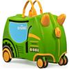 TRUNKI Valigia per bambini con ruote anteriori a 360°, bagaglio a mano da 17,6 litri, bagaglio a mano con ruote, bagaglio a mano approvato come bagaglio a mano, bagaglio da viaggio leggero per bambini