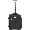 WEAVERS: Sotto sedile adatto per Ryan Air e Easy Jet. Borsa da cabina con ruote bagaglio a mano approvato dal volo. Capacità 35 l, peso leggero 1,5 kg. (Dimensioni: 45 cm x 35 cm x 20 cm), Nero , M