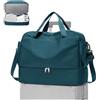 WEPLAN Borsone da Viaggio Donna Bagaglio a Mano Easyjet 45x36x20 Borsa da Viaggio Donna Uomo Borsone Palestra con Scomparto per le Scarpe Travel Bag Borsa Sportiva Cabina Weekend,C04-Blu Pavone