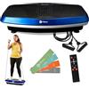 LifePro Hovert 3D - Pedana vibrante oscillante, doppio motore,150 kg, Blu