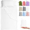 Cozysilk Sacco nanna in 100% cotone - Sacchi a pelo per adulti - Biancheria da letto da campeggio - Biancheria da letto con cerniera intera