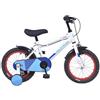 Wildtrak - Bicicletta da 14 pollici per bambini dai 3 ai 5 anni con rotelle - Bianca e Blu