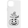 Funny Halloween Duck Custodia per iPhone 14 Plus Boo Goose Halloween Pumpkin Funny Duck Jack O Lantern