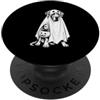 Halloween Great Dane Dog Ghost Pet Owner Alano Halloween amante dei cani spettrale fantasma spaventoso alano PopSockets PopGrip Adesivo