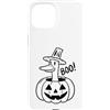 Funny Halloween Duck Custodia per iPhone 15 Boo Goose Halloween Pumpkin Funny Duck Jack O Lantern