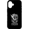 Greek Mythology Thunder Deity Zeus Custodia per iPhone 16 Zeus Tuono e Dio dell'Olimpo Lightning Power