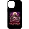 Halloween Glam Retro Vintage Comics Pop Custodia per iPhone 12 Pro Max Ciclope Cook Sous Chef Ristorante Cibo Spettrale Spaventoso Uomo