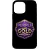 Purple and Gold Vibes Only Game Day Merc Custodia per iPhone 13 Pro Max Tifoso di football del liceo Purple and Gold Vibes Only Game Day