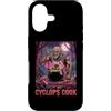 Halloween Glam Retro Vintage Comics Pop Custodia per iPhone 17 Ciclope Cook Sous Chef Ristorante Cibo Spettrale Spaventoso Uomo