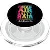 Family Avila Beach California Trip Beach Ocean Air Salty Hair Avila Beach California Retro Tropical PopSockets PopGrip per MagSafe