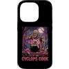 Halloween Glam Retro Vintage Comics Pop Custodia per iPhone 14 Pro Ciclope Cook Sous Chef Ristorante Cibo Spettrale Spaventoso Uomo