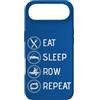 YO! Raw Fitness Custodia per iPhone Air Eat Sleep Row Ripeti Canottaggio Allenatore Allenatore Rower Racing Team