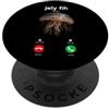 Fih Calling Decline Accept Phone Call Fu Jely Fih Chiama Meme telefonata in arrivo con meduse divertenti PopSockets PopGrip Adesivo