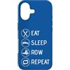 YO! Raw Fitness Custodia per iPhone 17 Eat Sleep Row Ripeti Canottaggio Allenatore Allenatore Rower Racing Team