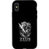 Greek Mythology Thunder Deity Zeus Custodia per iPhone X/XS Zeus Tuono e Dio dell'Olimpo Lightning Power