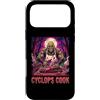 Halloween Glam Retro Vintage Comics Pop Custodia per iPhone 17 Pro Max Ciclope Cook Sous Chef Ristorante Cibo Spettrale Spaventoso Uomo