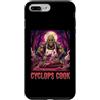 Halloween Glam Retro Vintage Comics Pop Custodia per iPhone 7 Plus/8 Plus Ciclope Cook Sous Chef Ristorante Cibo Spettrale Spaventoso Uomo