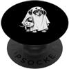 Halloween Dachshund Dog Ghost Pet Owner Bassotto Halloween amante dei cani spettrale fantasma spaventoso bassotto PopSockets PopGrip Adesivo