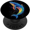Balene divertenti per gli amanti delle i Balena Blu Canzone della Balena Diver Oceano Balena Blu PopSockets PopGrip Adesivo