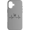 YO! Custodia per iPhone 16 Heartbeat Devils Horn - Ventaglio per chitarra rock & roll