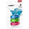 Emtec ECMMD8GC410P3CB - Confezione da 3 chiavette USB C410, 8 GB