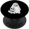 Halloween Golden Retriever Dog Ghost Pet Golden Retriever Halloween amante dei cani spettrale fantasma spaventoso PopSockets PopGrip Adesivo