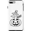 Funny Halloween Duck Custodia per iPhone 7 Plus/8 Plus Boo Goose Halloween Pumpkin Funny Duck Jack O Lantern