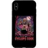 Halloween Glam Retro Vintage Comics Pop Custodia per iPhone XS Max Ciclope Cook Sous Chef Ristorante Cibo Spettrale Spaventoso Uomo