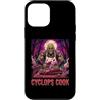 Halloween Glam Retro Vintage Comics Pop Custodia per iPhone 12 mini Ciclope Cook Sous Chef Ristorante Cibo Spettrale Spaventoso Uomo