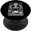 Halloween Skeleton Tarot Card Skeleton Baker Tarot Card Gothic Baking Lover Bread Maker PopSockets PopGrip Adesivo