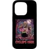 Halloween Glam Retro Vintage Comics Pop Custodia per iPhone 15 Pro Ciclope Cook Sous Chef Ristorante Cibo Spettrale Spaventoso Uomo