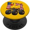 Awesome Off-Road Designs Souvenirs Divertente anatra di gomma patriottica Off Road 4WD Design PopSockets PopGrip Adesivo