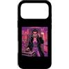 Halloween Glam Retro Vintage Comics Pop Custodia per iPhone 17 Pro Max Vampire DJ House Trap Club Dance Musica Spaventoso Clubbing Donna