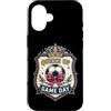 Queen of Game Day Soccer Team Fan Suppor Custodia per iPhone 16 Regina del Giorno di Gioco Squadra di Calcio Tifosi Stag