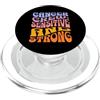 Moon Mood Lettering Co. Tipografia zodiacale retrò sensibile e forte dell'equipaggio del cancro PopSockets PopGrip per MagSafe
