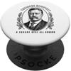 Bull Moose Heritage Theodore Roosevelt Square Deal Ritratto storico PopSockets PopGrip Adesivo