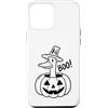 Funny Halloween Duck Custodia per iPhone 12 Pro Max Boo Goose Halloween Pumpkin Funny Duck Jack O Lantern