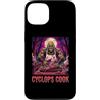 Halloween Glam Retro Vintage Comics Pop Custodia per iPhone 13 Ciclope Cook Sous Chef Ristorante Cibo Spettrale Spaventoso Uomo
