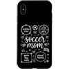 AddictiveDesignsCo Sports Merch Custodia per iPhone XS Max Calcio Mamma, Cute Soccer Mama, Squadra Genitore