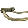 Hosmile Doppio bastone per tende in bronzo antico, asta doppia per tende per finestre 71-120 cm, asta per tende oscurante con design avvolgente, diametro anteriore regolabile da 2,5 cm e retro da 1,5 cm, asta