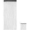 Relaxdays Tenda a Fili, Accorciabile, Set da 2, HxL: 90 x 245 cm, Porte e Finestre, Frange, Separé e Divisorio, Nero