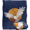 LOGOVISION Harry Potter Hedwig And The Moon Coperta super morbida al tatto setoso - 152 x 127 cm