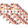 Venilia Tovagliette stampate Piramide arancione, Tovagliette da Tavola, tovaglietta, Tovaglietta per sala da pranzo, a prova di cibo, 4 pezzi, 30 x 450 cm